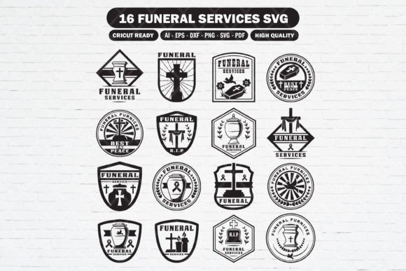 Download Funeral Memorial Service Logo Svg Bundle - Log Collection
