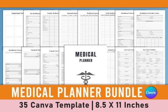 Download Medical Planner Bundle Canva Template - Premium Bundle