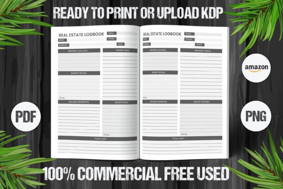 Download Real Estate Logbook 2023 KDP Interiors - Log Collection