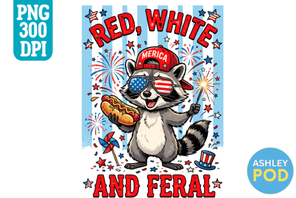 Download Feral Raccoon 4th of July PNG - Premium Resources