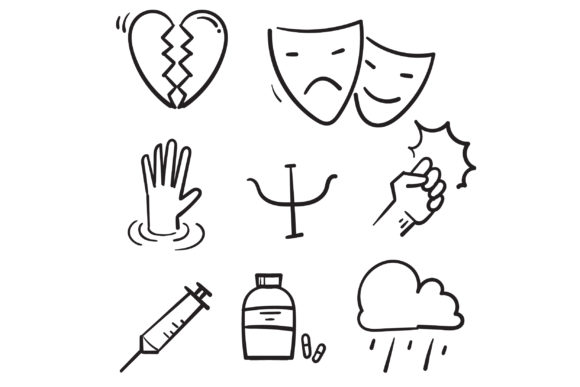 Download Doodle Set of Psychology Related - Log Collection