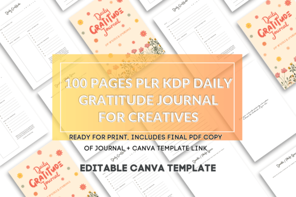Download PLR Daily Gratitude Journal for Creative - Daily gratitude Collection