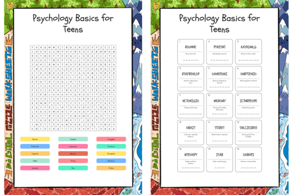 Download Psychology Basics for Teens Word Search - Log Collection
