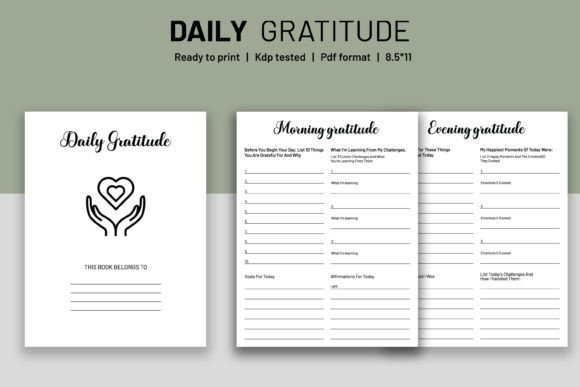 Download Daily Gratitude KDP Interior - Daily gratitude Collection